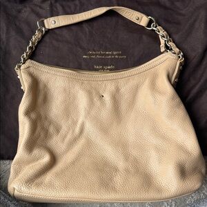 Kate Spade Taupe Leather Shoulder Bag